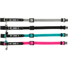 Kakla siksna kaķiem : Trixie Cat collar with address tag, nylon, 1 gab