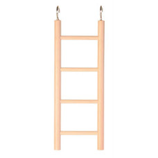 Koka trepes putniem - Trixie Wooden ladder (4 pakāpieni), 20 cm