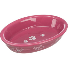 Bļoda dzīvniekiem, keramika : Trixie Cat bowl, oval, ceramic, 0.2l/15cm*10cm/1gab