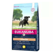 Sausa barība kucēniem : Eukanuba Junior Large Breed Chicken, 3 kg