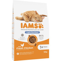 Sausā barība kaķiem - IAMS CAT ADULT STERILIZED CHICKEN, 10 kg