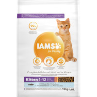 Sausā barība kaķēniem - IAMS CAT KITTEN OCEAN FISH, 10 KG