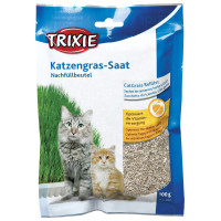 Zāle kaķēniem : Trixie Bio Cat Grass (bag), 100 g