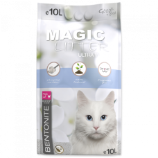 Smiltis kaķu tualetēm : MAGIC LITTER Bentonite Ultra White 10 L.