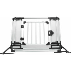 Universāls automašīnas režģis : Trixie Universal Rear Car Grid, 94–114 × 69 cm, silver/black