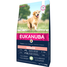 Sausa barība suņiem - Eukanuba Senior Large Lamb and Rice,  2.5kg