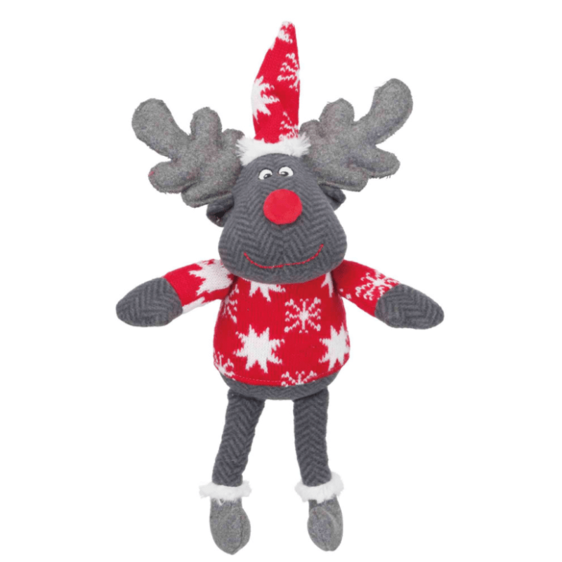 TRX 09 Xmas Reindeer, fabric, 42cm. Ziemassvētku rotaļlieta no auduma dzīvniekiem