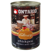 Konservi suņiem : Ontario Dog Culinary Chickpea, Chicken and Curry 400g