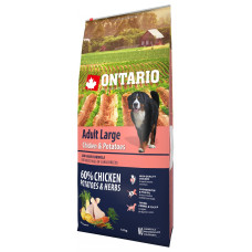 Корм для собак - Ontario Dog Adult Large Chicken and Potatoes, 12kg