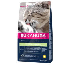 Корм для кошек - Eukanuba CAT Adult HAIRBALL CONTROL Chicken 2KG