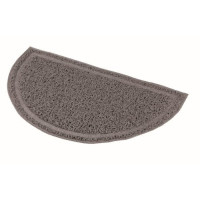 Kaķu tualetes paklājs : Trixie Cat litter tray mat, semi:circular, PVC, 59 × 35 cm, anthracite