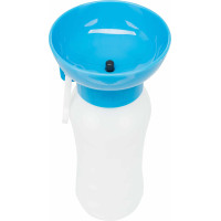 Ceļojumu ūdens pudele : Trixie Bottle with bowl, plastic 0,55 l