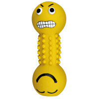 Rotaļlieta suņiem : Trixie Smiley dumbbell, latex, 19 cm