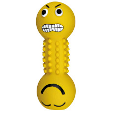 Rotaļlieta suņiem : Trixie Smiley dumbbell, latex, 19 cm