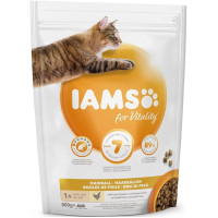 Sausā barība kaķiem - IAMS CAT ADULT HAIRBALL CHICKEN, 800 gr