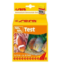 Tests, kondicionētājs ūdenim NH4/NH3 līmeņa regulēšanai : Sera NH4/NH3 tests, 15ml