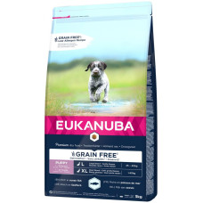 Sausa barība kucēniem : Eukanuba JUNIOR LARGE GF Seefish, 3 kg