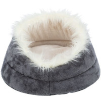 Guļvieta dzīvniekiem : Trixie Minou bed, round, ø 60×28 cm, grey/light grey