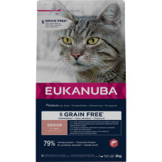 Sausā barība kaķiem - Eukanuba CAT Senior GRAIN FREE Salmon 2KG