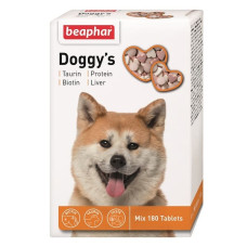 Vitamīnizēta papildbarība : Beaphar Doggy's Mix 180 tab.