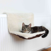 Guļvieta kaķiem : Trixie Radiator Bed, long:haired Plush/Suede Look, 45*26*31 cm