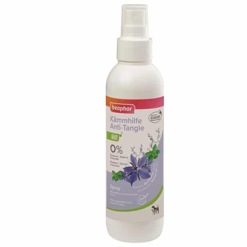 Aerosols pret spalvas savelšanos suņiem un kaķiem : Beaphar BIO ANTI TANGLE SPRAY DOG/CAT 200ml