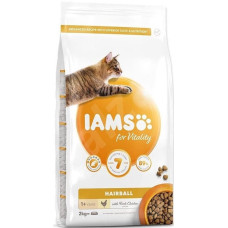 Sausā barība kaķiem - IAMS CAT ADULT HAIRBALL CHICKEN, 2 kg