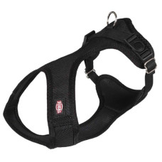 Шлейки для собак - Trixie Comfort Soft touring harness, S–M: 35–60 cm/20 mm, black