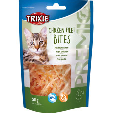 Gardumi kaķiem : Trixie Premio Chicken Filet Bites 50g.