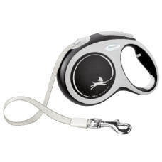 Inerces pavada suņiem: Trixie New COMFORT, tape leash, M: 5 m, black