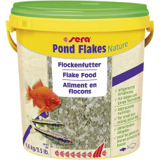 Barība dīķa zivīm : Sera Pond Flakes, 10L