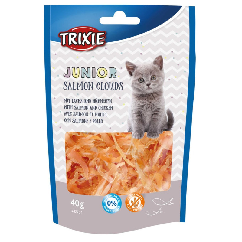 Gardumi kaķēniem : Trixie Junior Salmon Clouds 40g