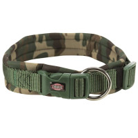 Kakla siksna : Trixie Premium collar, extra wide neoprene padding, M–L: 42–48 cm/20 mm, camouflage/for