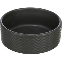 Bļoda dzīvniekiem, keramika : Trixie Bowl, ceramic, 0.4 l/ø 13 cm, black