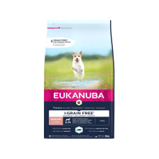 Sausa barība suņiem - Eukanuba Grain Free Adult Small & Medium, Rich in ocean fish, 3 kg