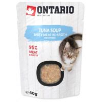 Konservi kaķēniem – Ontario Soup Kitten Tuna, 40 g