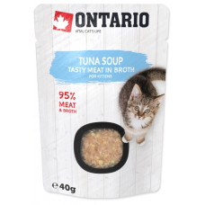 Konservi kaķēniem – Ontario Soup Kitten Tuna, 40 g