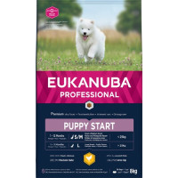 Sausa barība kucēniem - Eukanuba Dog Puppy Start All Chicken 8 kg