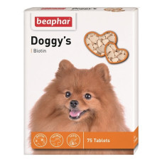 Vitamīnizēta papildbarība : Beaphar DOGGY'S Biotin, 75tab.