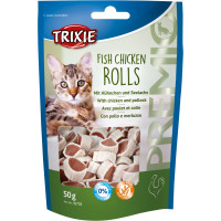 Gardumi kaķiem - Trixie Premio Rolls with Chicken and Pollock Snack 50g.