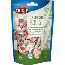 Gardumi kaķiem - Trixie Premio Rolls with Chicken and Pollock Snack 50g.