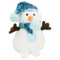 Ziemassvētku rotaļlieta no plīša dzīvniekiem : Trixie Xmas Snowmen with bobble cap, plush, 20cm