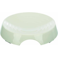 Bļoda dzīvniekiem, plastmasa : Trixie Bowl, flat, melamine, 0.25 l/ø 17 cm, white