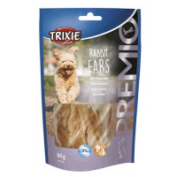 Gardums suņiem : Trixie Premio Rabbit Ears, 80g