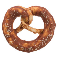 Gardums suņiem : Trixie Denta Fun Duck Pretzel, bulk, ø 15 cm, 140 g /iepak. 50 gab