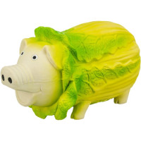 TRX 09 Cabbage pig, latex, 23 cm, light green Rotaļlieta suņiem