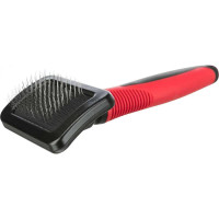 Ķemme dzīvniekiem : Trixie Soft brush, plastic/metal bristles, 7 × 16 cm