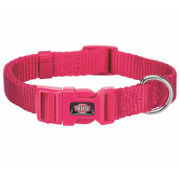 Regulējama kakla siksna suņiem : Trixie Premium collar, XXS–XS: 15–25 cm/10 mm, fuchsia