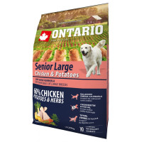 Sausa barība suņiem - Ontario Dog Senior Large Chicken and Potatoes, 2.25kg