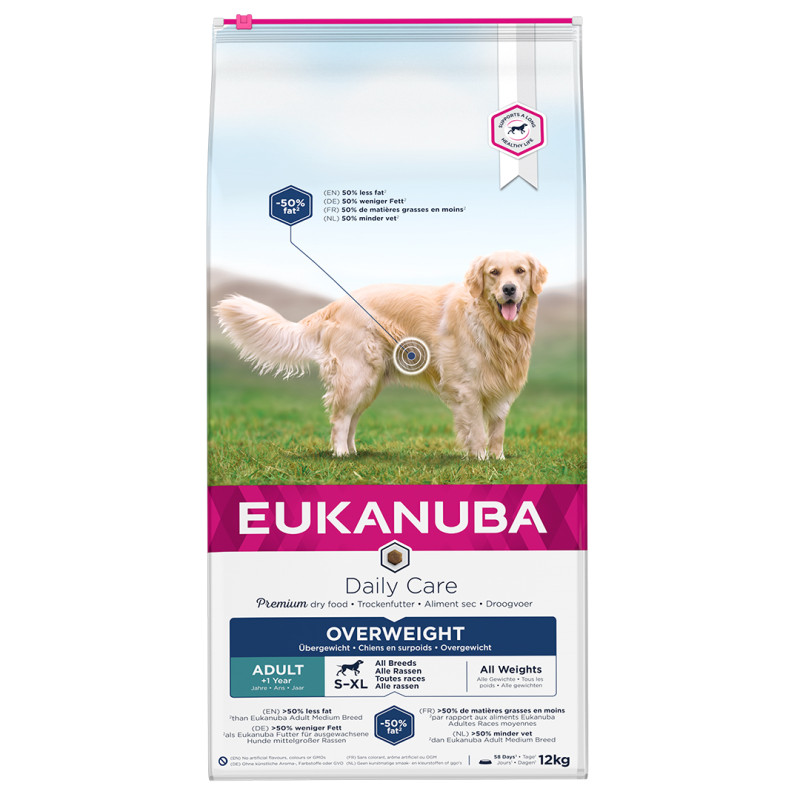 Sausa barība suņiem : Eukanuba ADULT EXWEIGHT 12KG